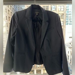 Navy Ann Taylor Structured Suit Jacket 10P